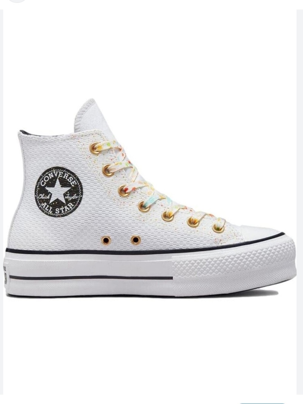 Converse CTAS Lift Hi White Storm Wind Size 7 Women